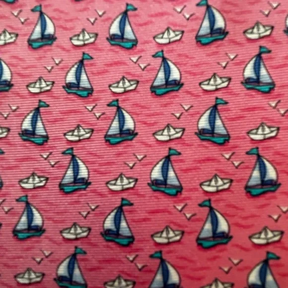 Brooks Brothers silk tie – pink with light blue sailboats – NWT - Picture 4 of 7